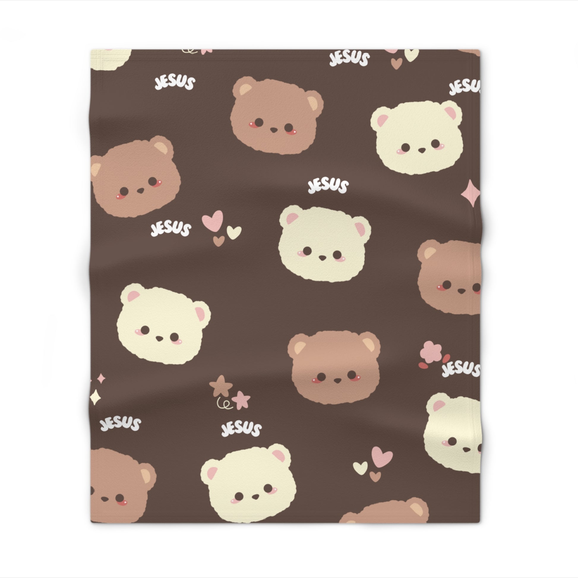 Cozy Jesus Bear Throw Blanket - Cute and Comfy for Kids and Adults