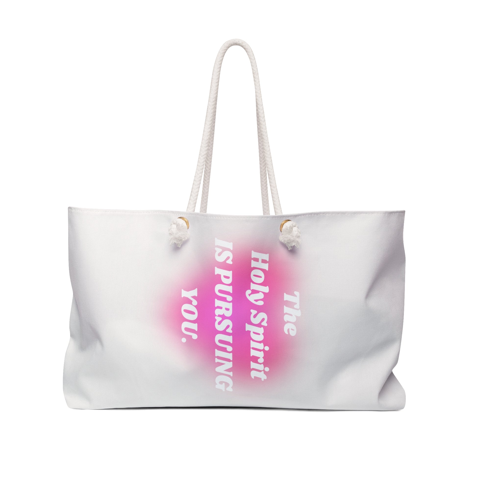 The Holy Spirit Is Pursuing You Weekender Bag
