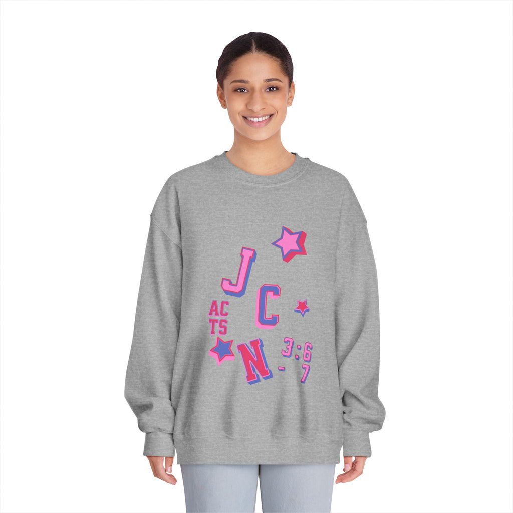 Inspirational Crewneck Sweatshirt - Acts 3:6-7 - Unisex Casual Wear