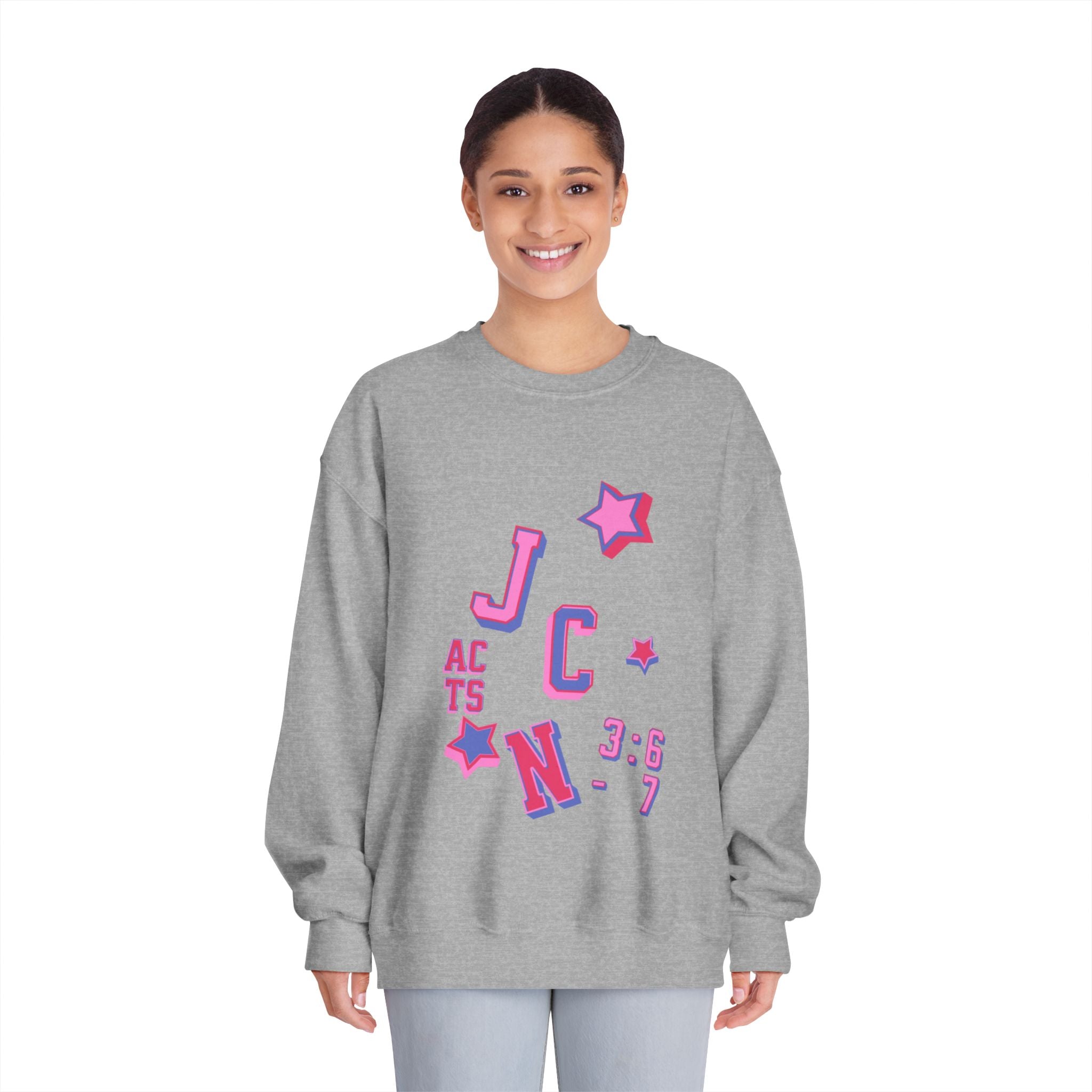 Inspirational Crewneck Sweatshirt - Acts 3:6-7 - Unisex Casual Wear