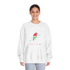 Christmas Snowman Crewneck Sweatshirt — 'Believe in the Son' Holiday Sweater