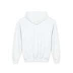 Youth Hoodie — 'Walk by Faith' Cute Heart Character Graphic Sweatshirt