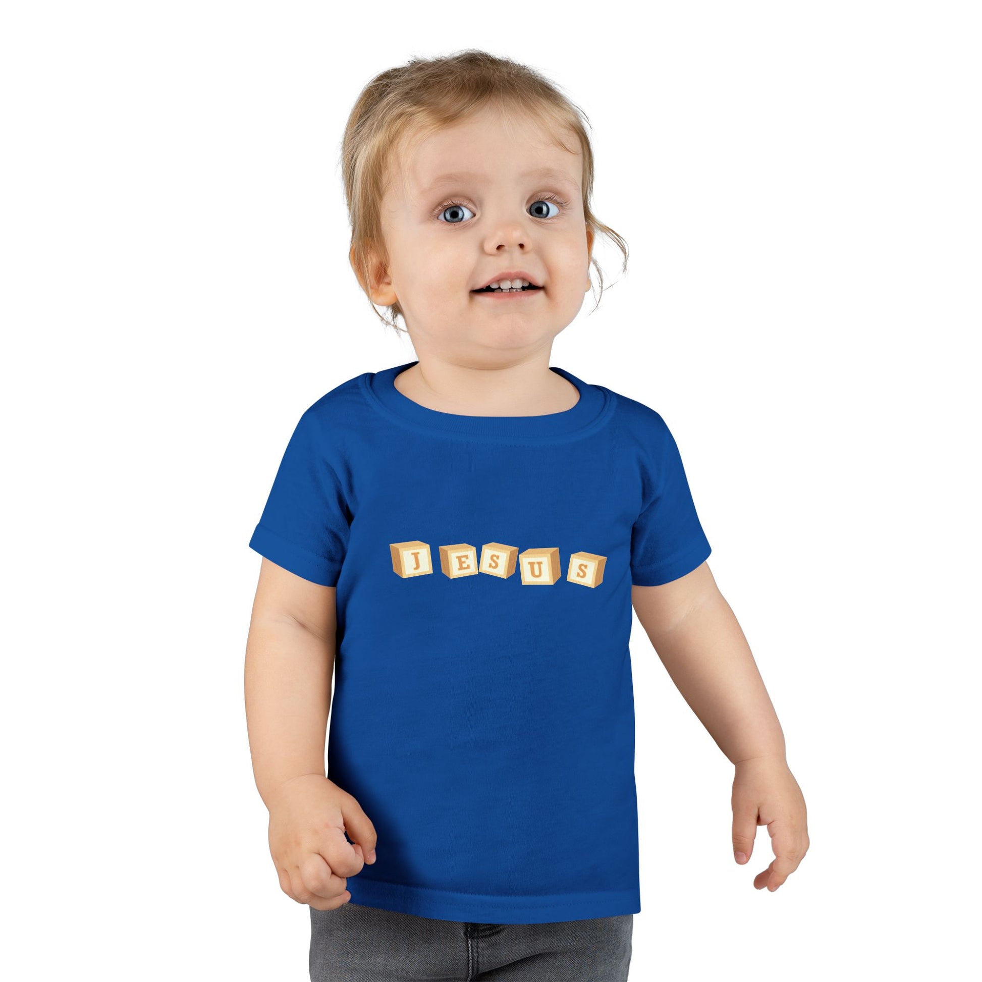 Jesus Toddler T-Shirt, Cute Toddler Shirt, Kids Faith Tee, Christian Baby Clothes, Perfect Christening Gift