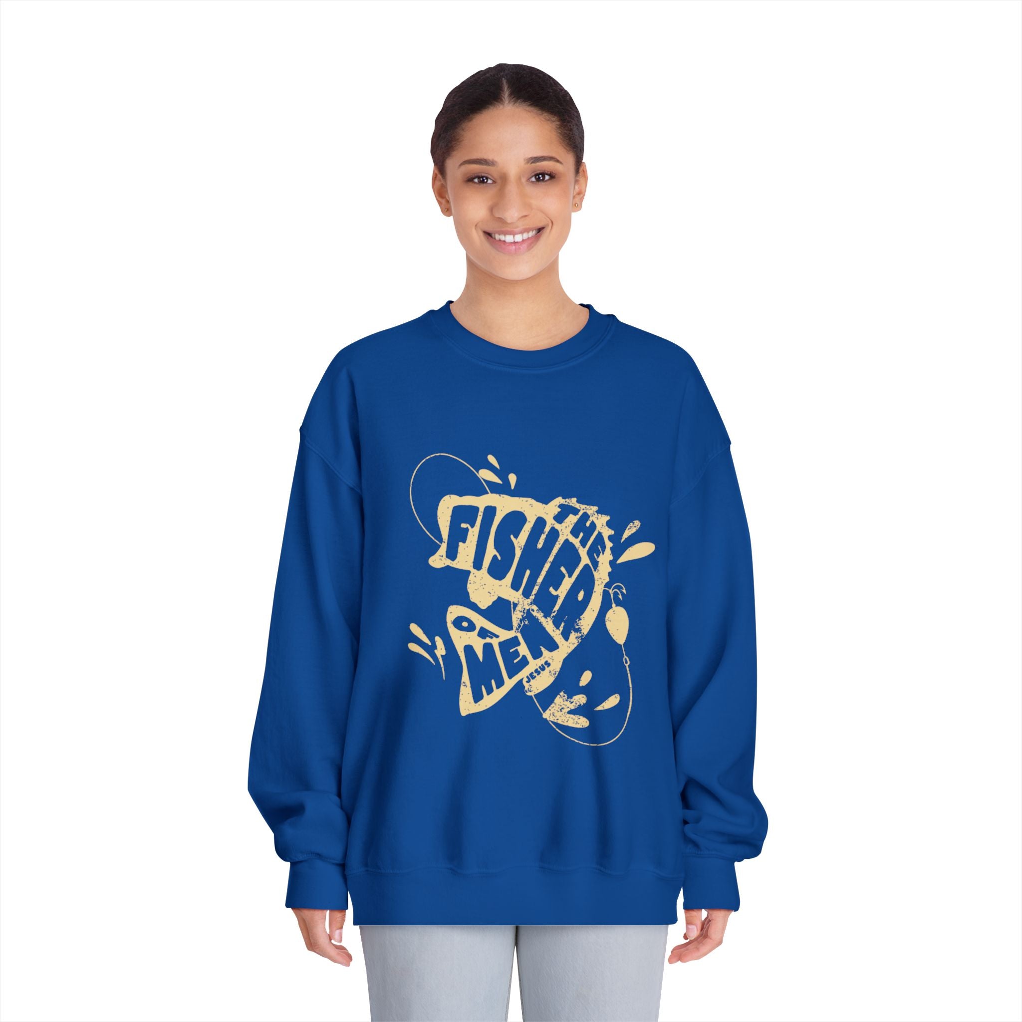 Fisher Of Man Crewneck Sweatshirt - Unisex Durable Comfort