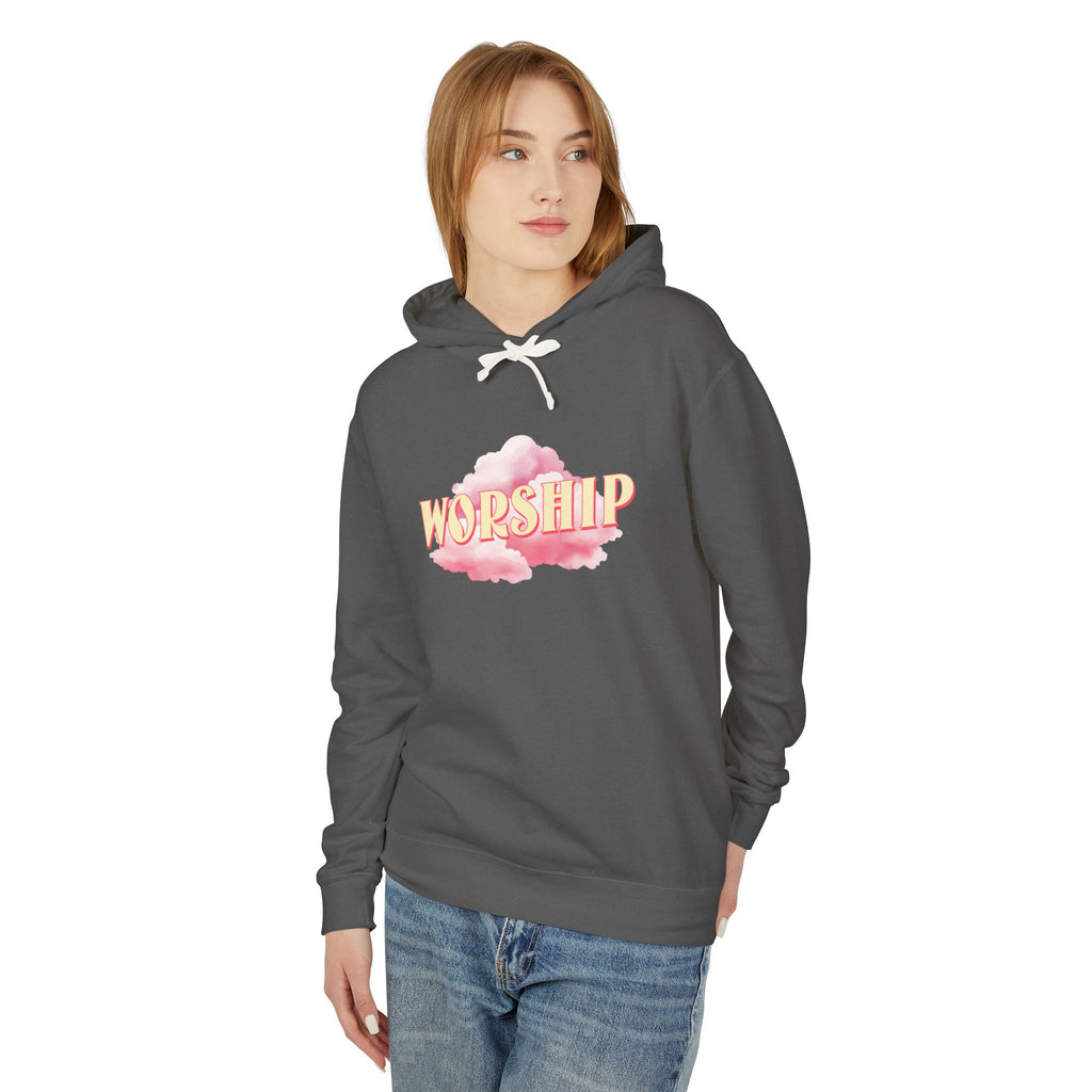 Christian Worship Hoodie - Unisex Lightweight Sweatshirt