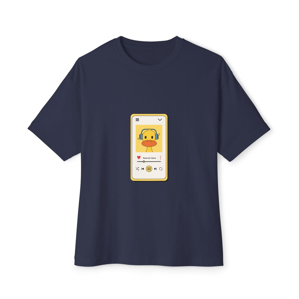 None But Jesus Unisex Oversized Boxy Tee
