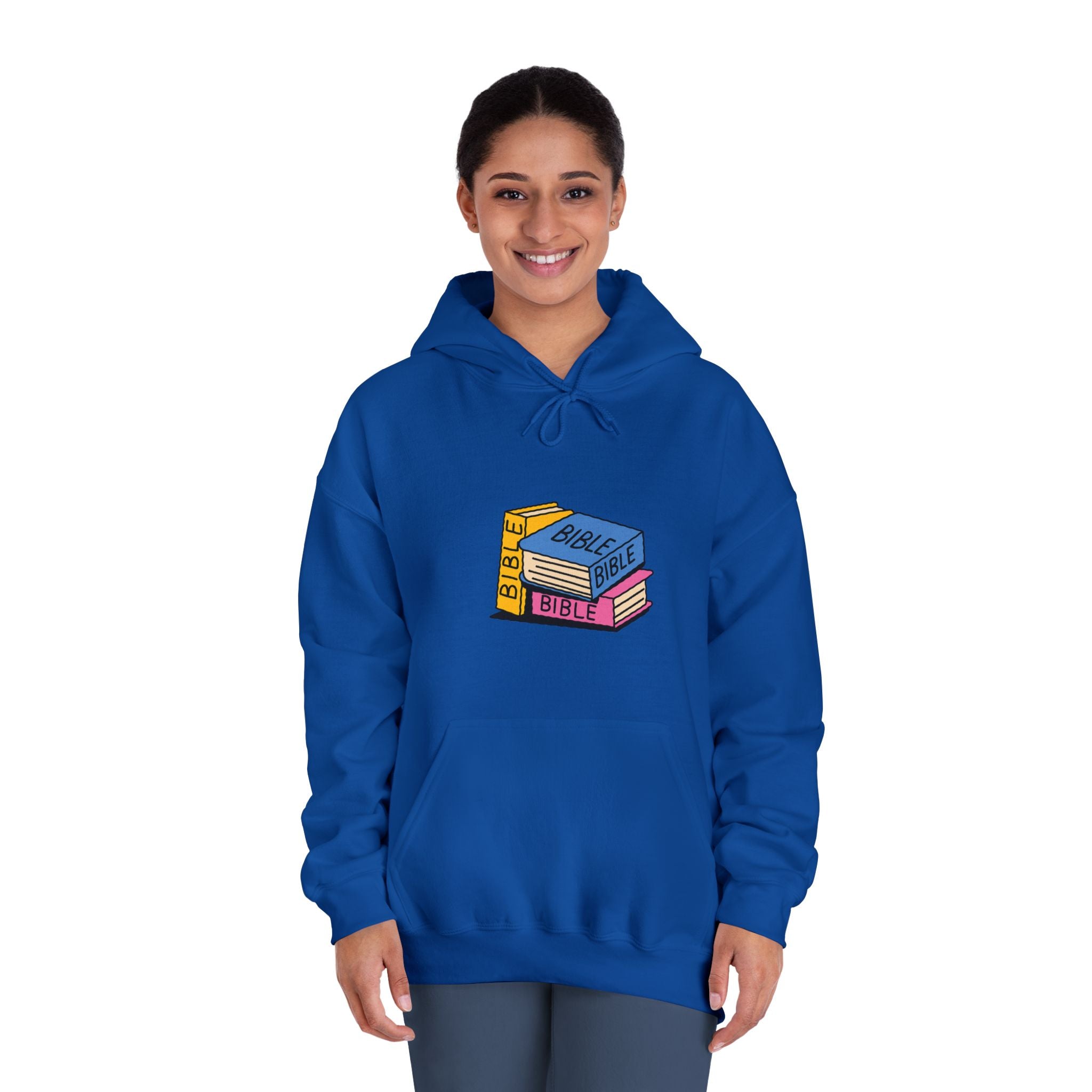 Cozy Bible Bookstack Unisex Hoodie