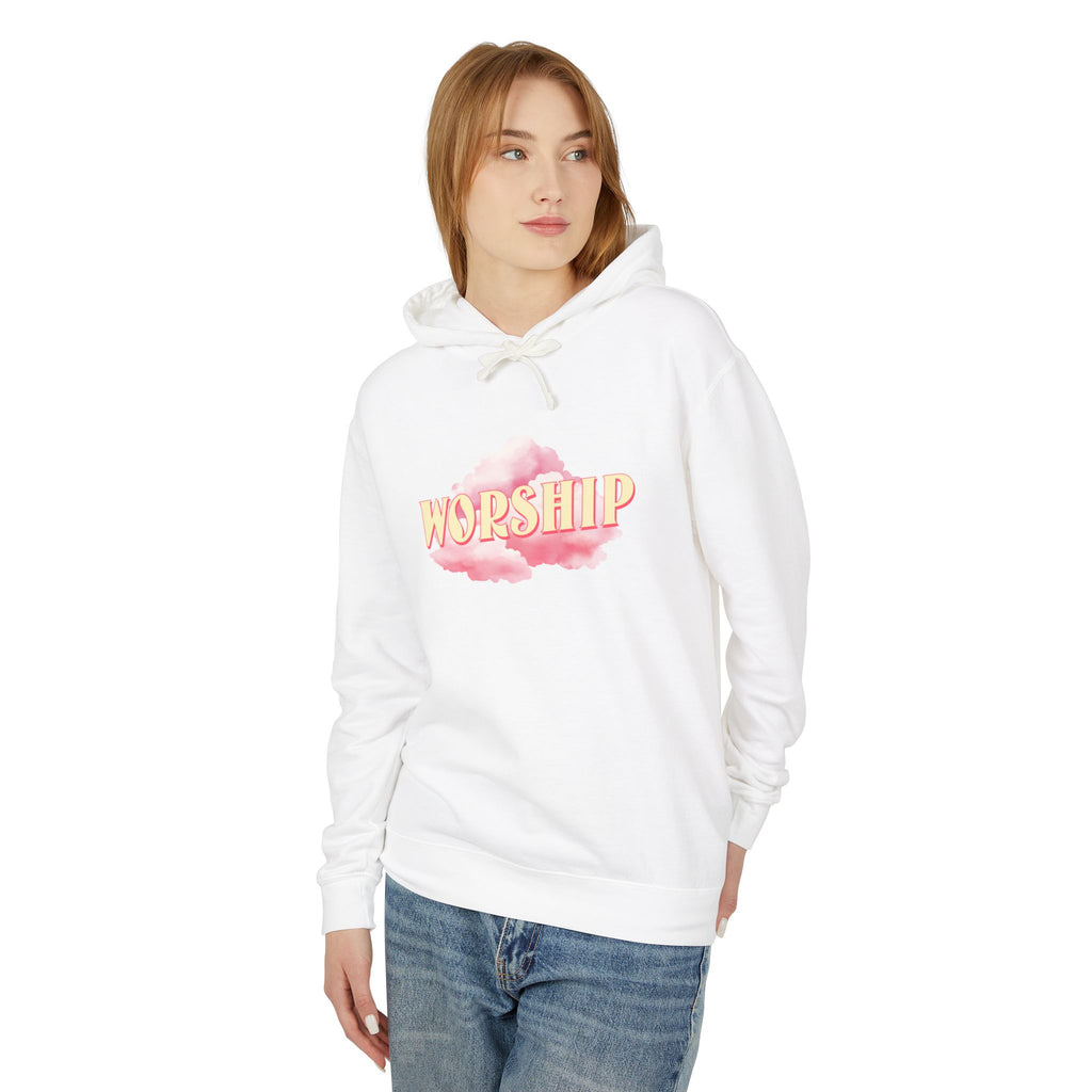 Christian Worship Hoodie - Unisex Lightweight Sweatshirt