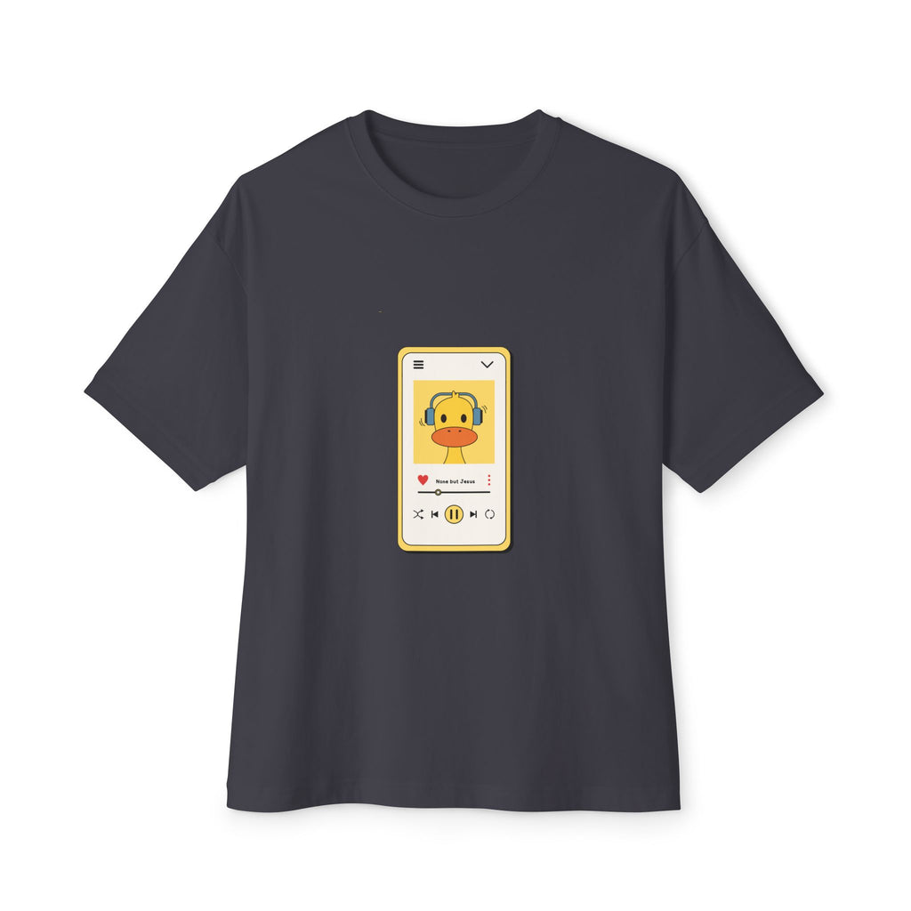 None But Jesus Unisex Oversized Boxy Tee