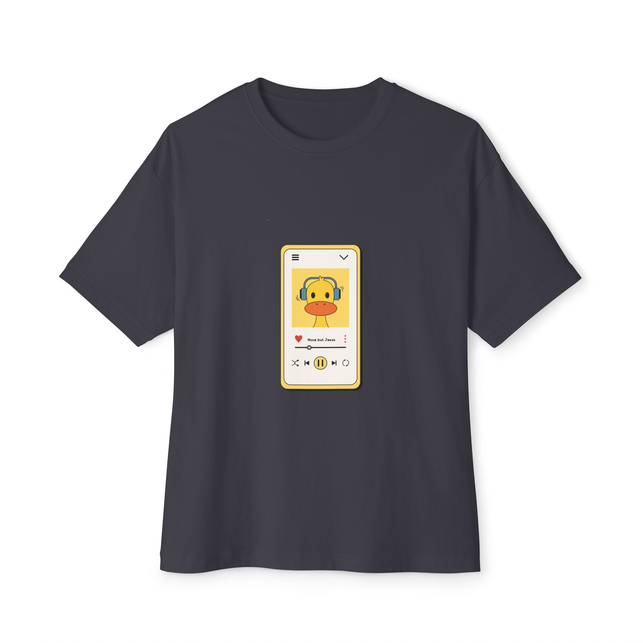 None But Jesus Unisex Oversized Boxy Tee