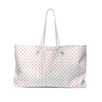Polka Dot Jesus Weekender Bag for Travel, Tote, Beach, Gym, Overnight Stay, Faith Gifts