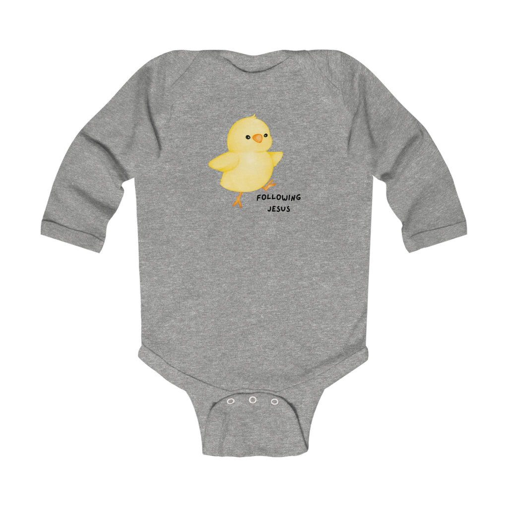Adorable Baby Bodysuit with Chick Design, Perfect for Baby Showers, Easter Outfits, Newborn Gift, Cute Infant Apparel
