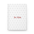 In Him Hardcover Journal — Christian Polka Dot Prayer & Devotional Notebook