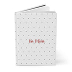 In Him Hardcover Journal — Christian Polka Dot Prayer & Devotional Notebook