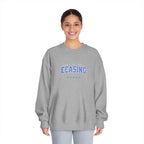 Crewneck Sweatshirt — 'Pray Without Ceasing ' Christian Retro Block Letter Graphic