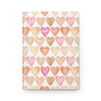 Heart Pattern Hardcover Journal — ‘Dearest Jesus’ Watercolor Notebook , Christian Gifts & Daily Notes