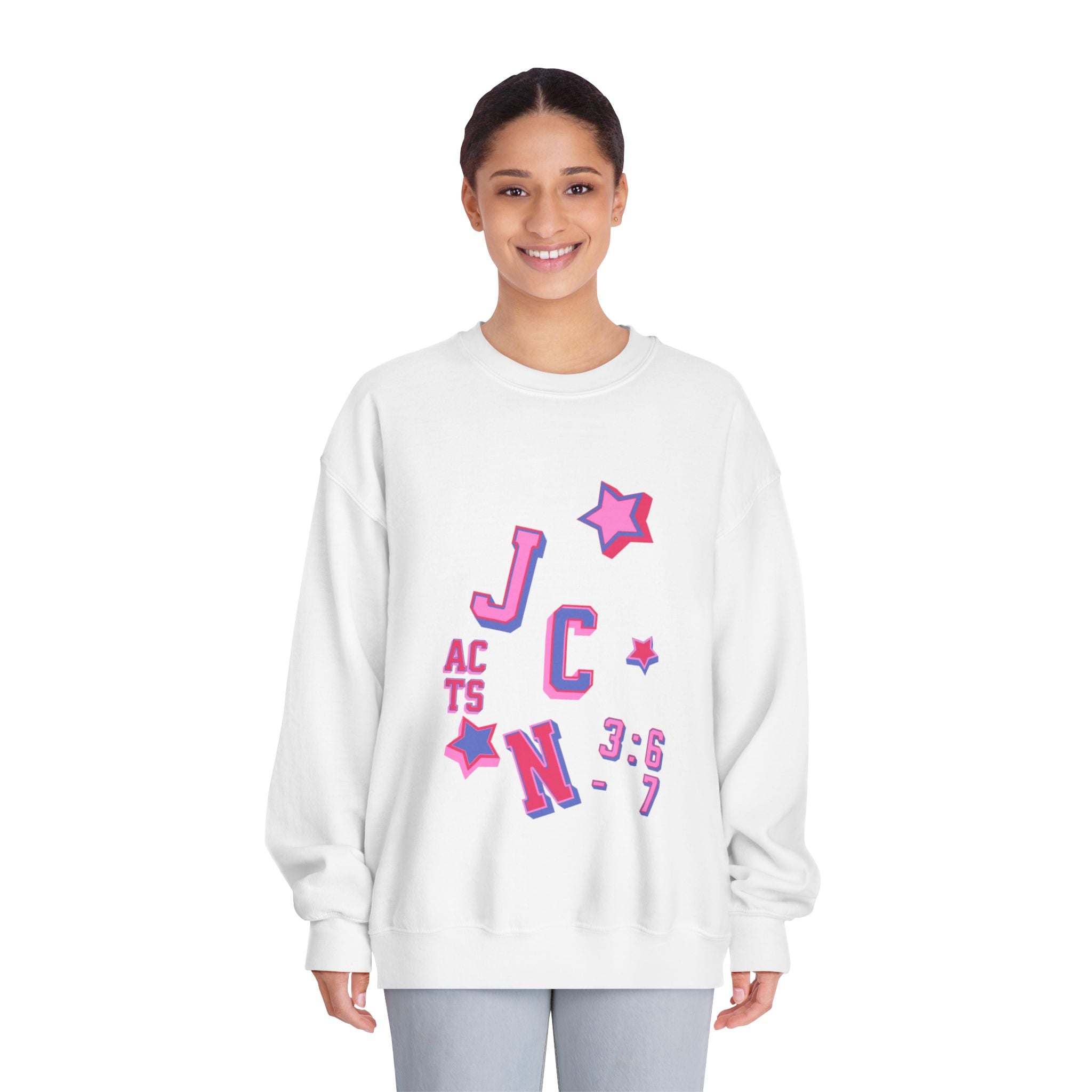Inspirational Crewneck Sweatshirt - Acts 3:6-7 - Unisex Casual Wear