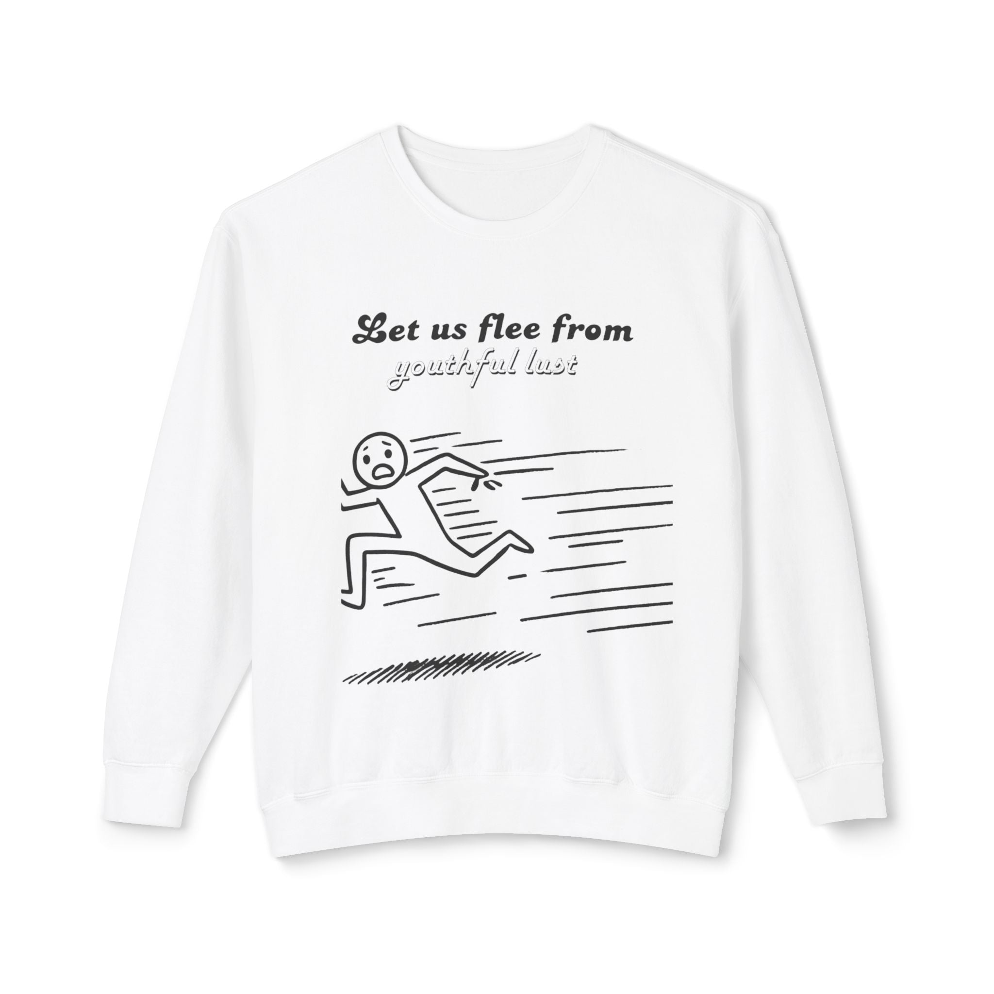 Flee From Youthful lust Unisex Lightweight Crewneck Sweatshirt