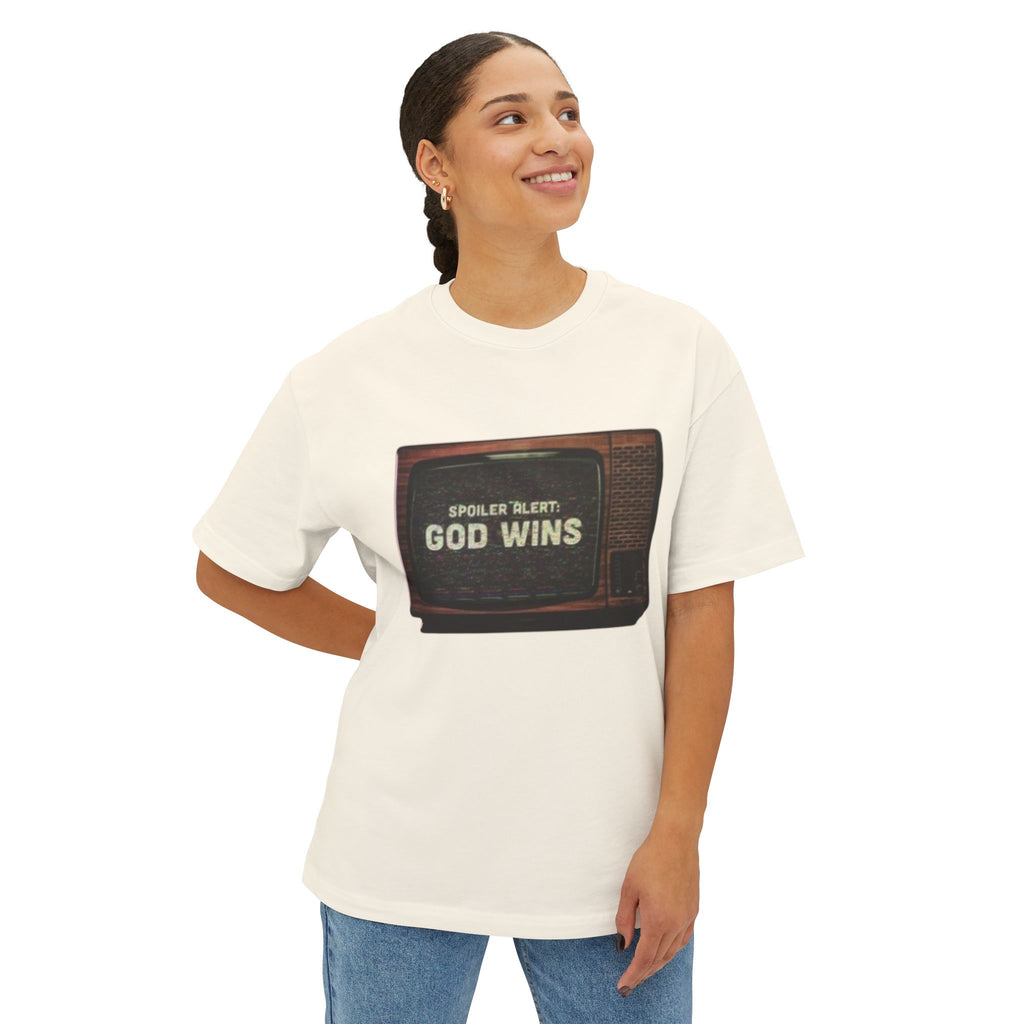 Spoiler Alert :God Wins Unisex  Christian T-Shirt