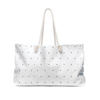 In Him Polka Dot Weekender Bag — Spacious Christian Tote for Weekend Getaways