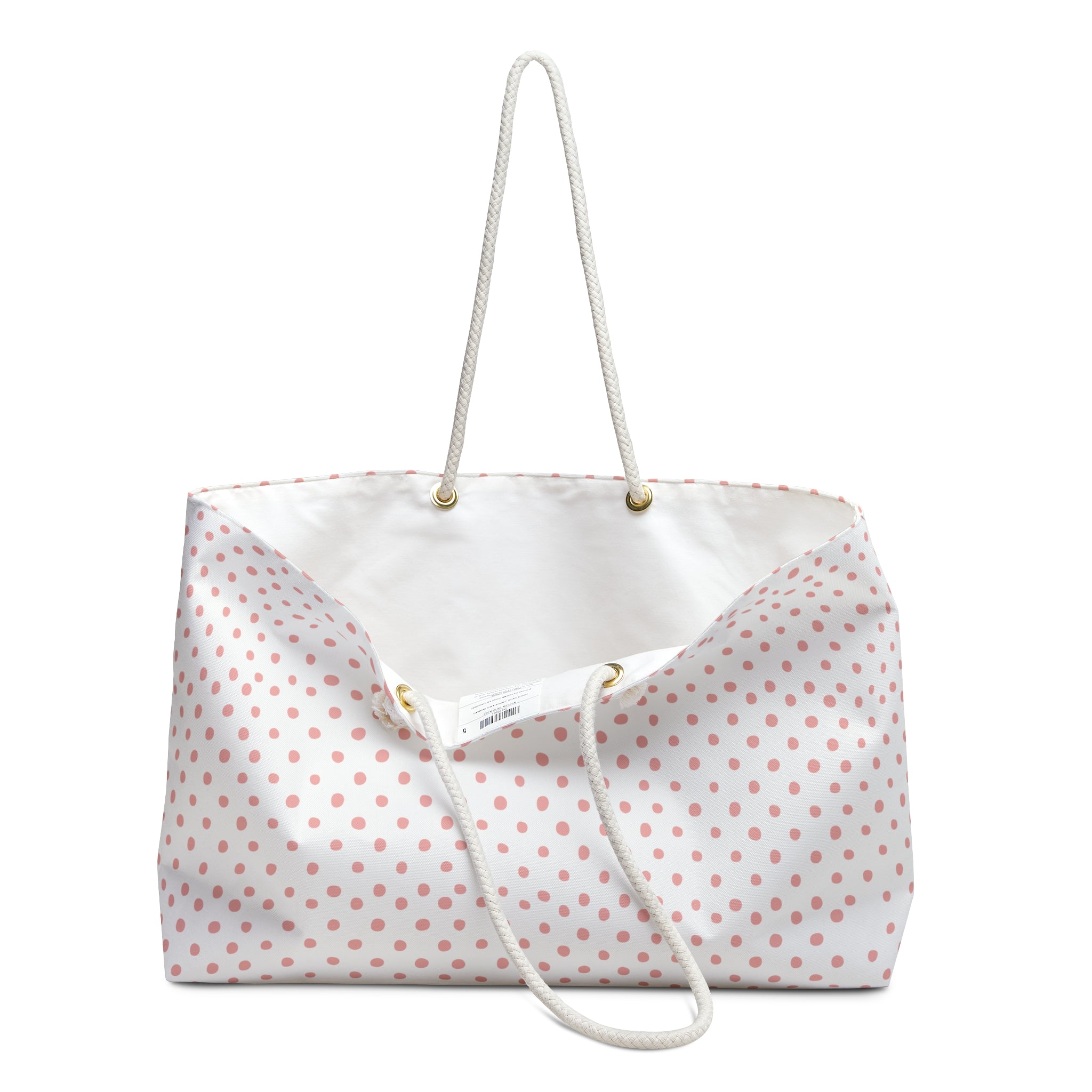 Polka Dot Jesus Weekender Bag for Travel, Tote, Beach, Gym, Overnight Stay, Faith Gifts