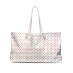 Polka Dot Jesus Weekender Bag for Travel, Tote, Beach, Gym, Overnight Stay, Faith Gifts