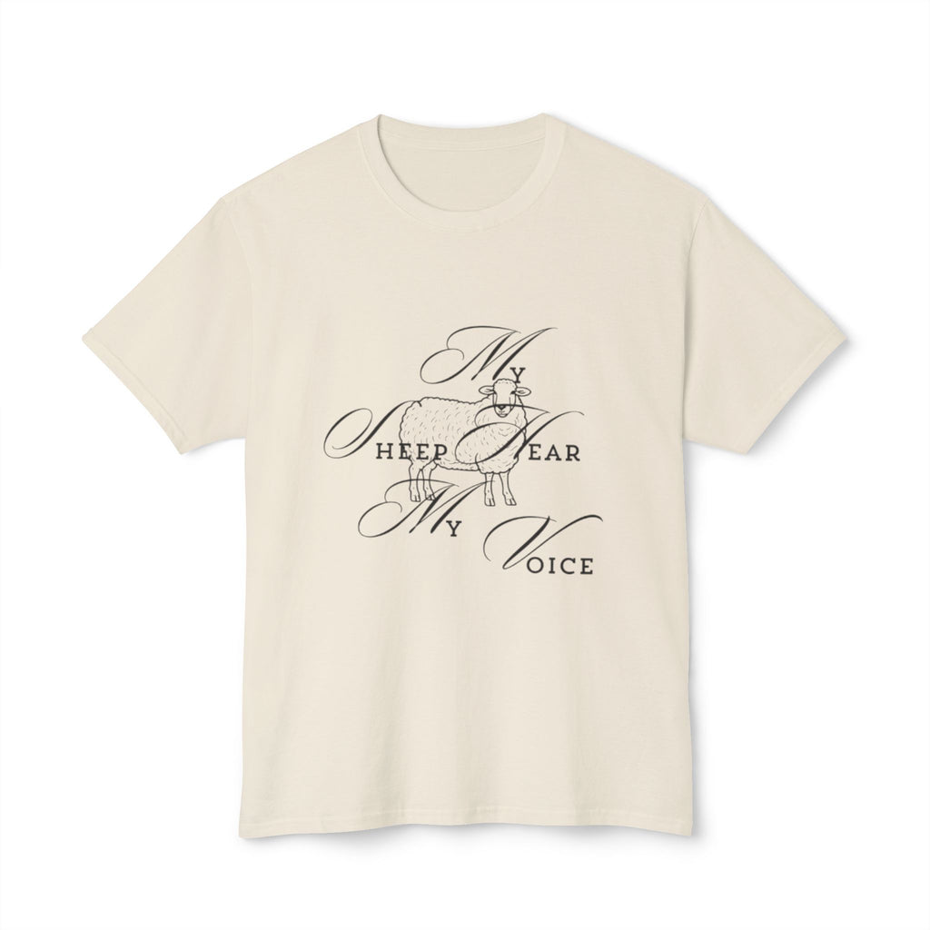 Christian Unisex  HD Cotton T-Shirt My Sheep Hear My Voice