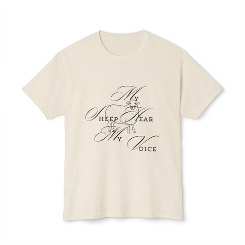 Christian Unisex  HD Cotton T-Shirt My Sheep Hear My Voice