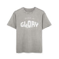 Men's Acid Washed Oversized Tee - 'To Him Be The Glory' Statement Shirt