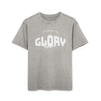 Men's Acid Washed Oversized Tee - 'To Him Be The Glory' Statement Shirt
