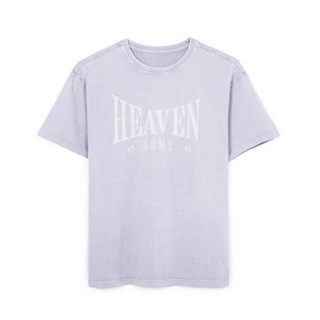 Men's Acid Wash Tee - 'Heaven Home' Oversized Style