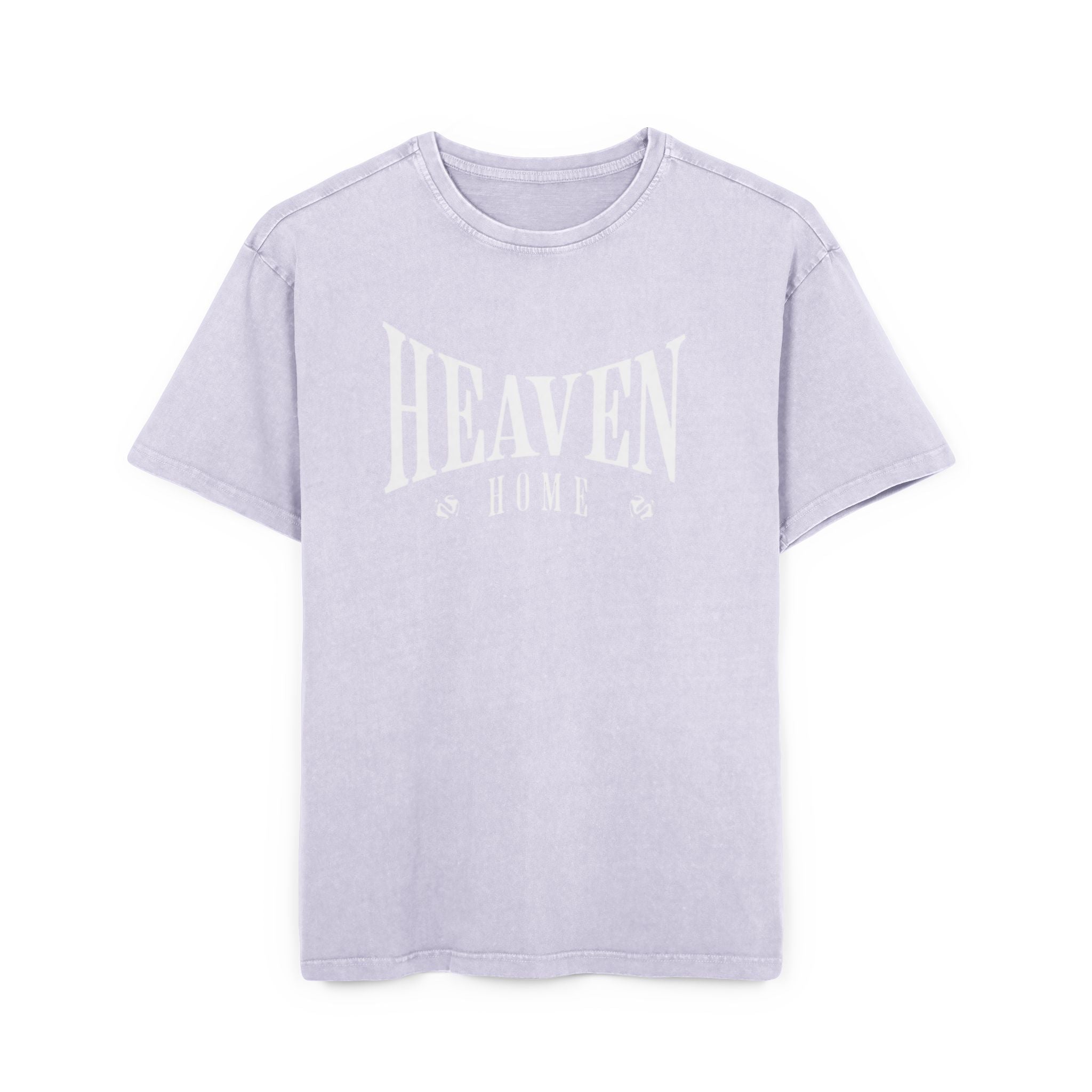 Men's Acid Wash Tee - 'Heaven Home' Oversized Style