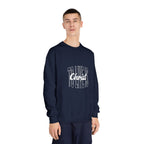 Unisex Crewneck Sweatshirt - 'To Live is Christ' Inspirational Apparel