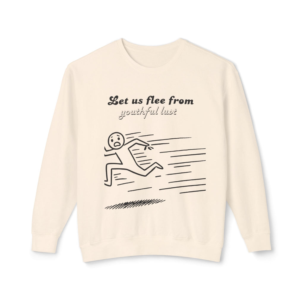 Flee From Youthful lust Unisex Lightweight Crewneck Sweatshirt