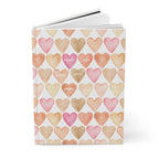 Heart Pattern Hardcover Journal — ‘Dearest Jesus’ Watercolor Notebook , Christian Gifts & Daily Notes