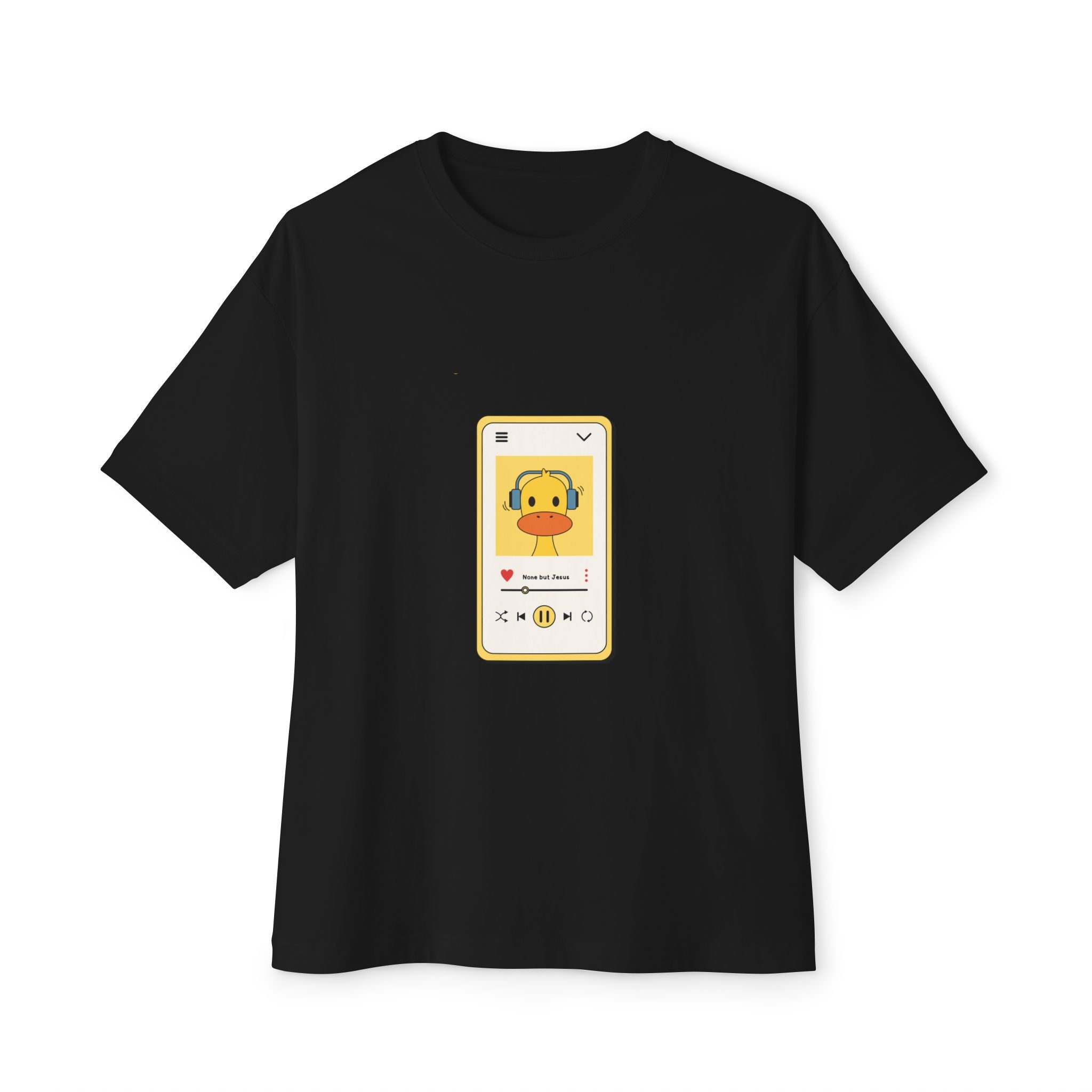 None But Jesus Unisex Oversized Boxy Tee