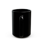 Christmas Snowman Mug — "It's the Simplicity of the Gospel" Black Ceramic Coffee Cup