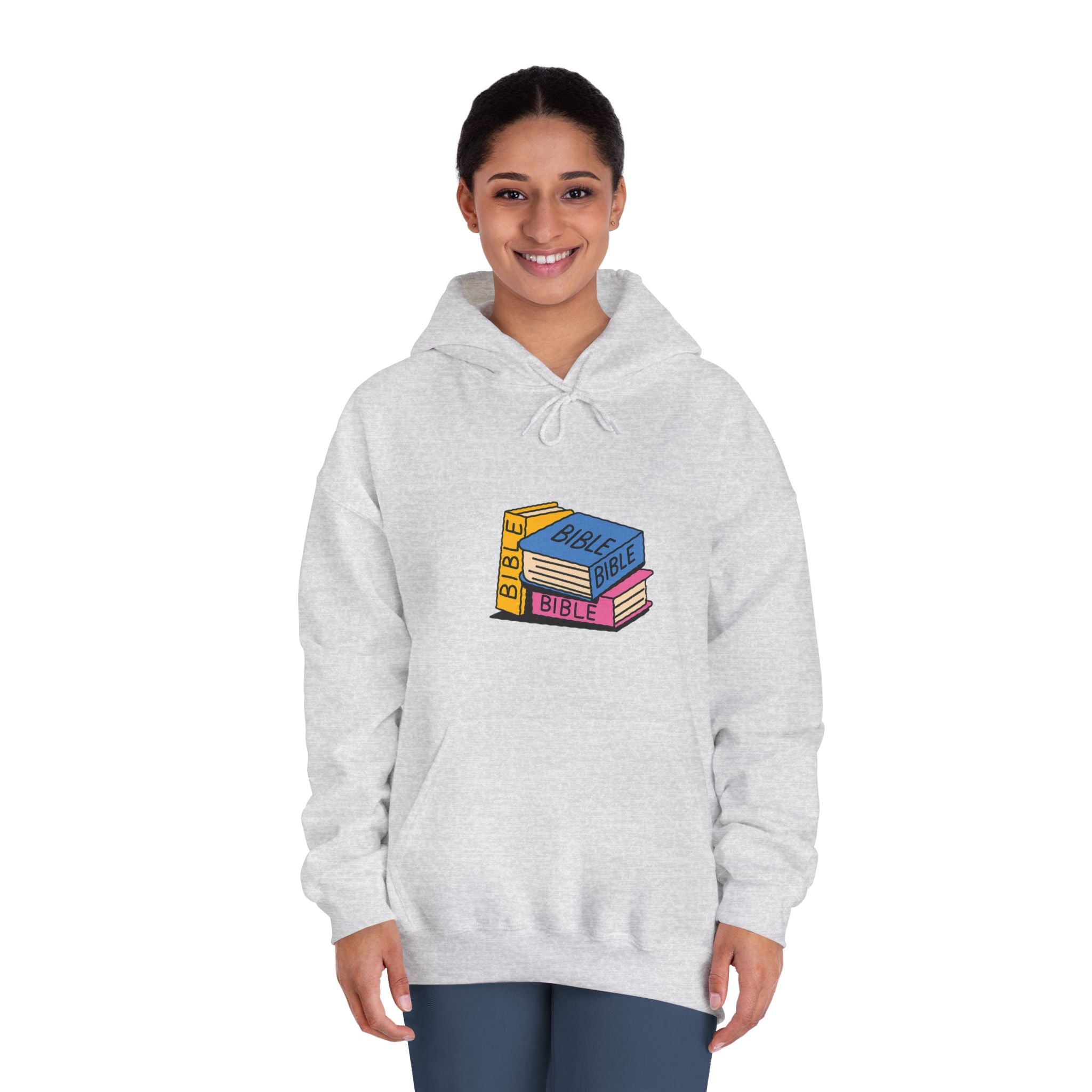 Cozy Bible Bookstack Unisex Hoodie