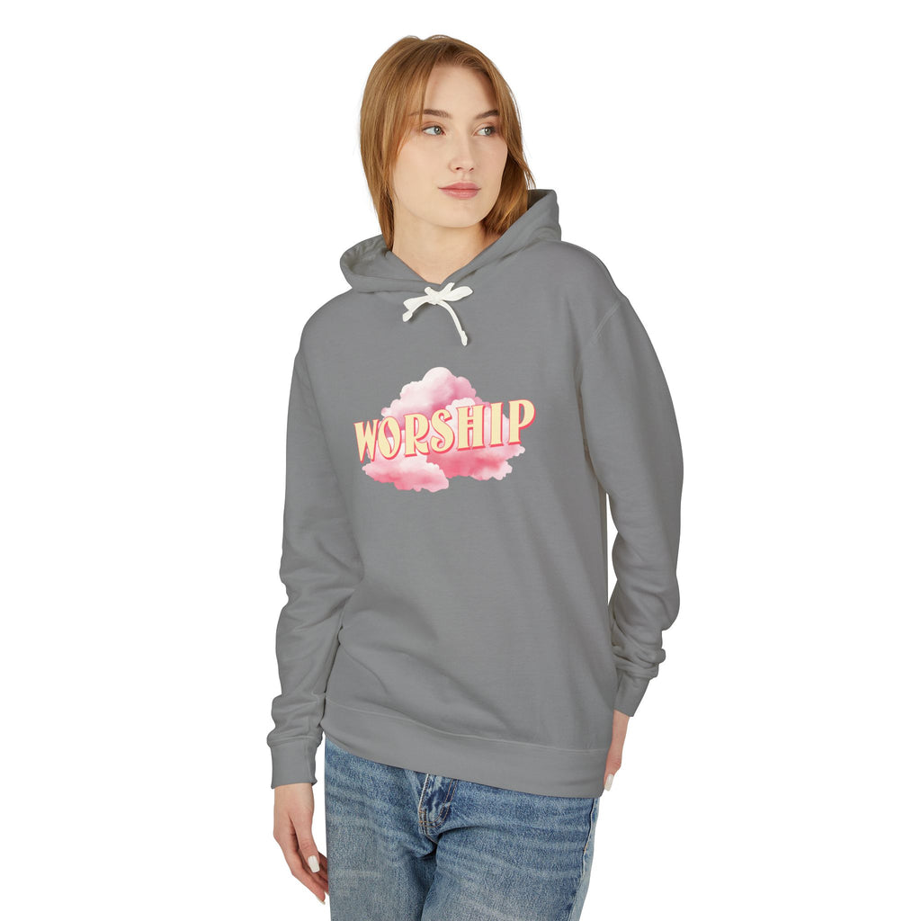 Christian Worship Hoodie - Unisex Lightweight Sweatshirt