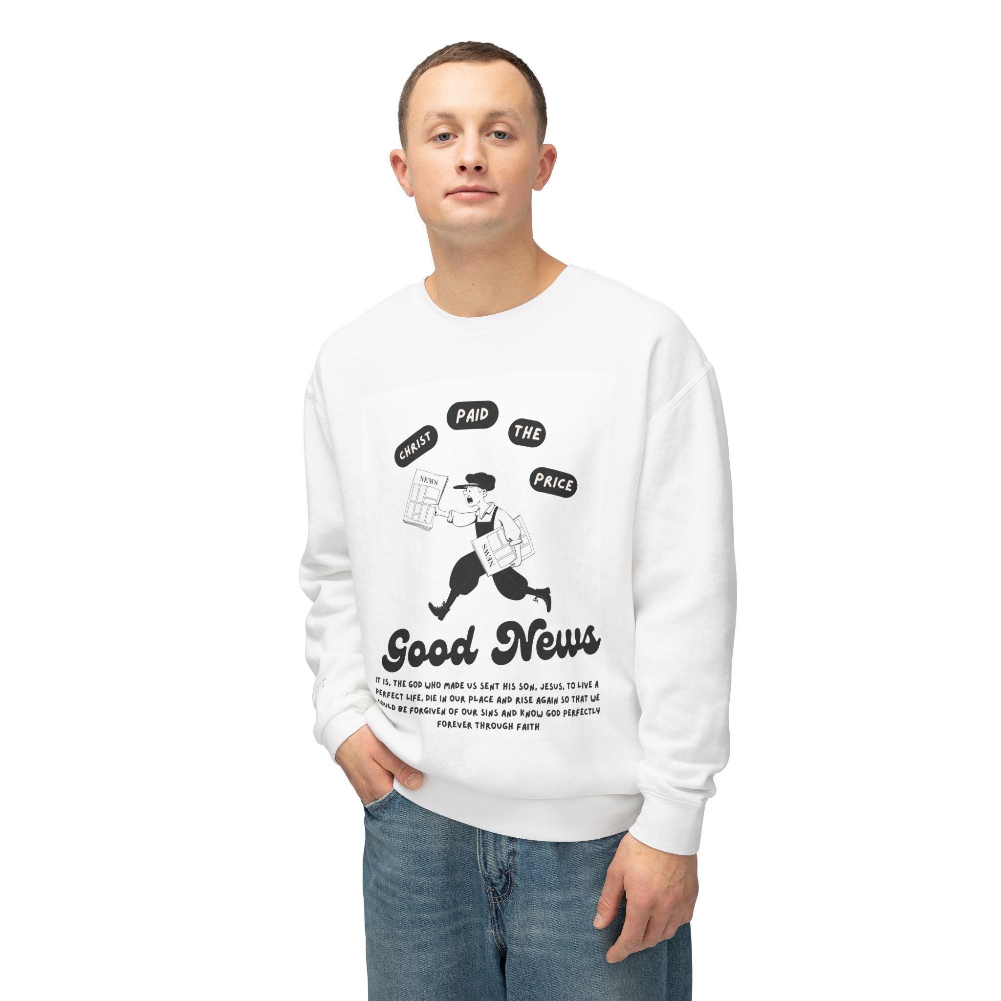 Good news Unisex Lightweight Crewneck Sweatshirt