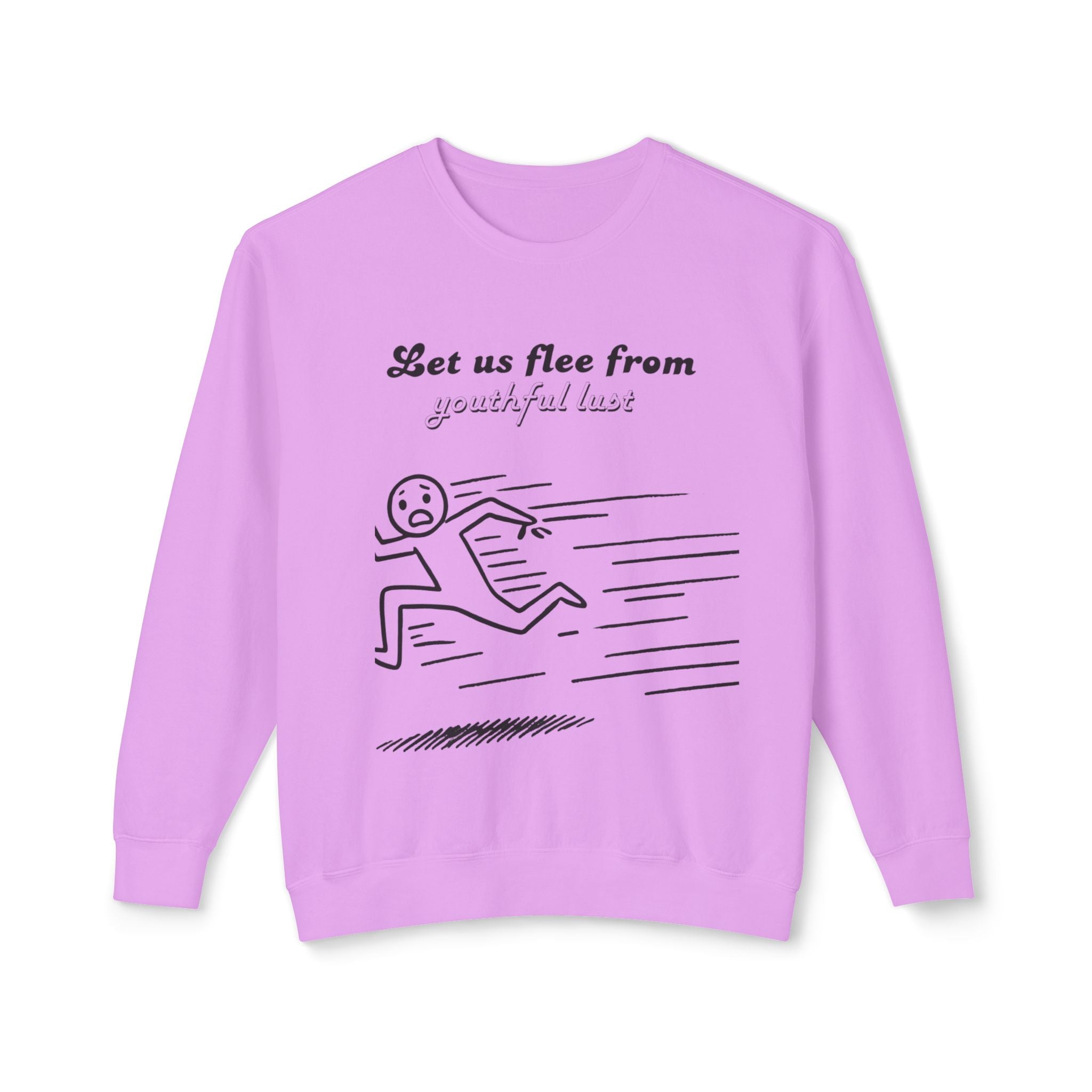 Flee From Youthful lust Unisex Lightweight Crewneck Sweatshirt
