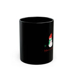 Christmas Snowman Black Mug — "Believe in the Son" Holiday Coffee Cup (11oz, 15oz)