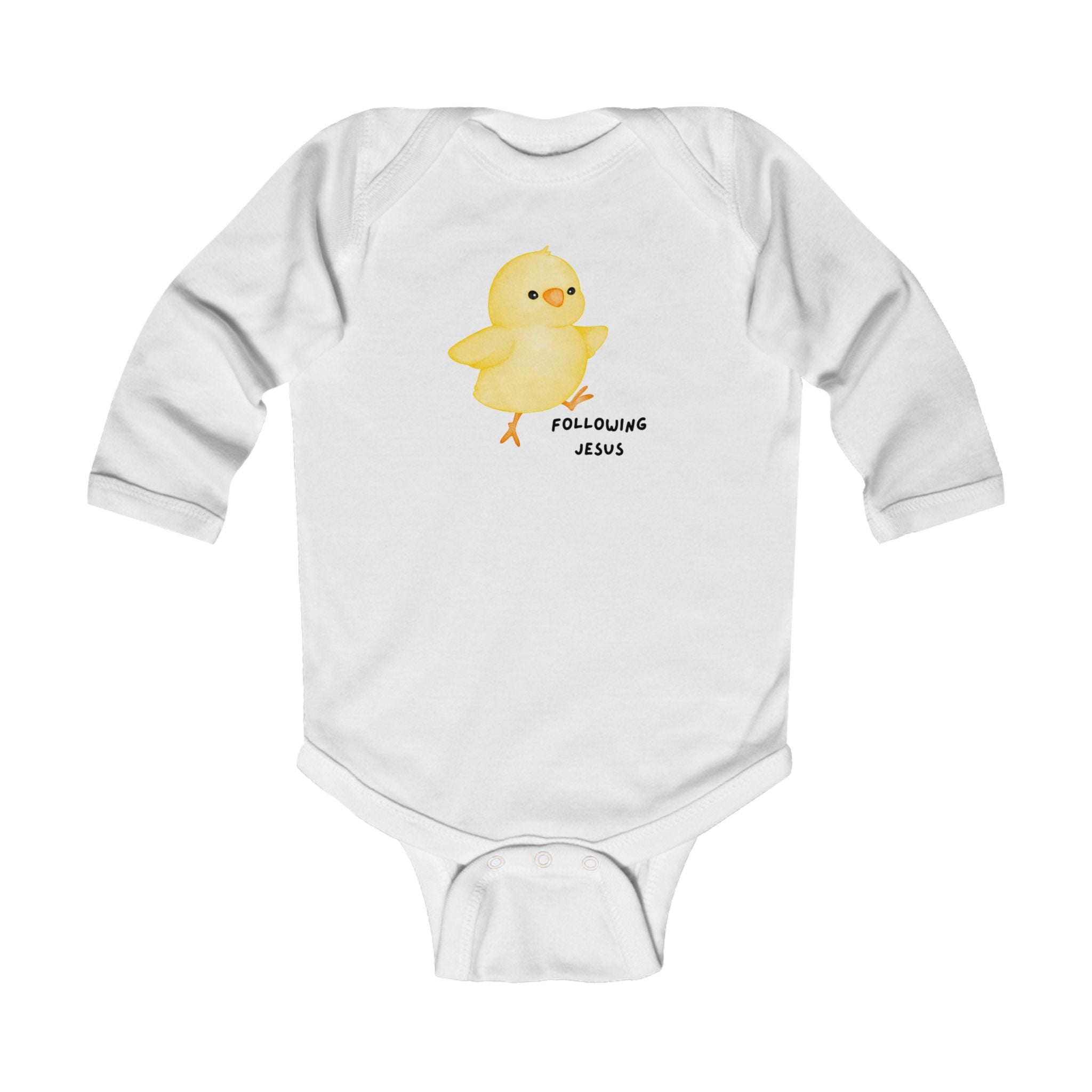 Adorable Baby Bodysuit with Chick Design, Perfect for Baby Showers, Easter Outfits, Newborn Gift, Cute Infant Apparel
