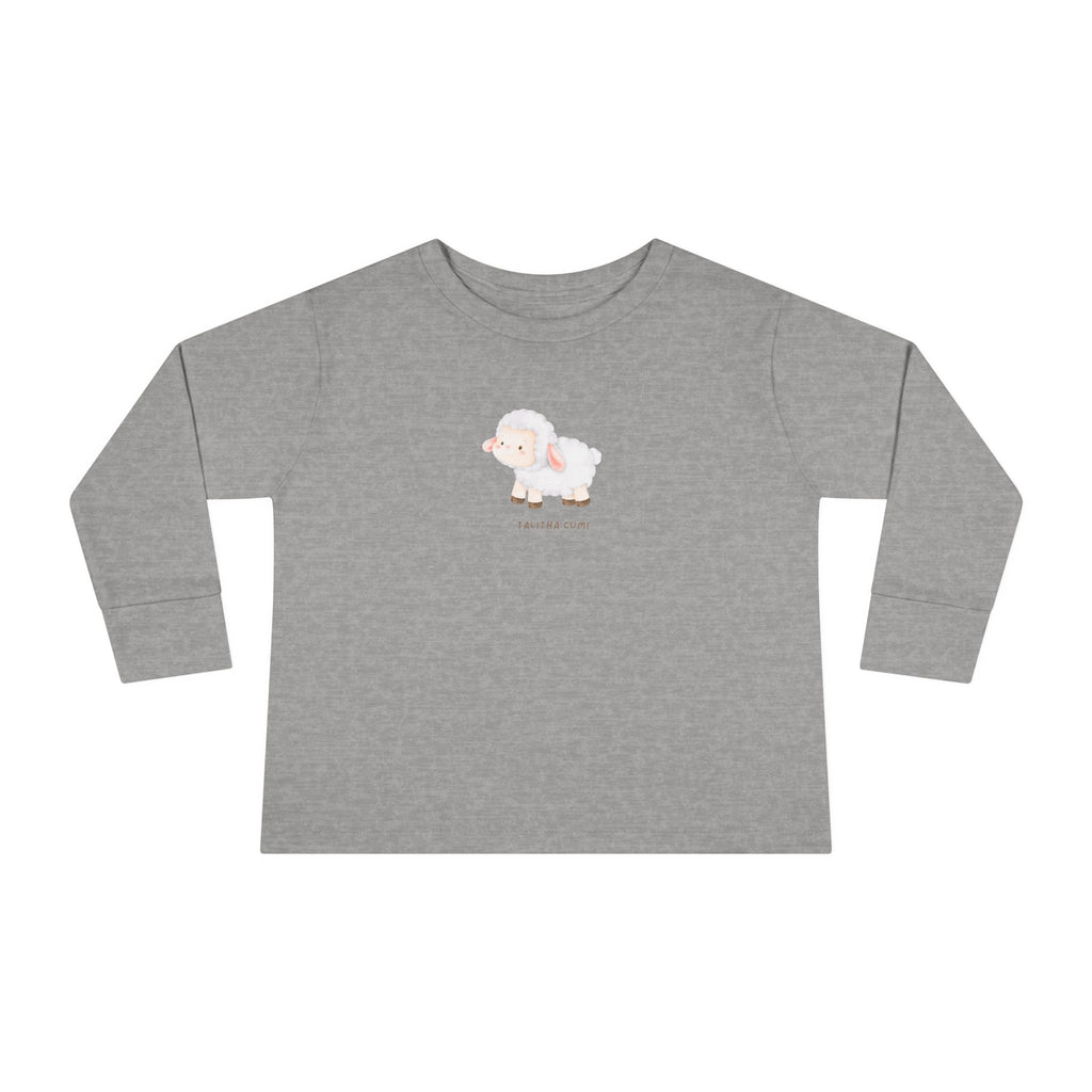 Talitha Cumi Toddler Long Sleeve Tee with Adorable Sheep Design, Cute Kids Shirt, Baby Shower Gift, Toddler Fashion, Everyday Wear, Playtime Apparel