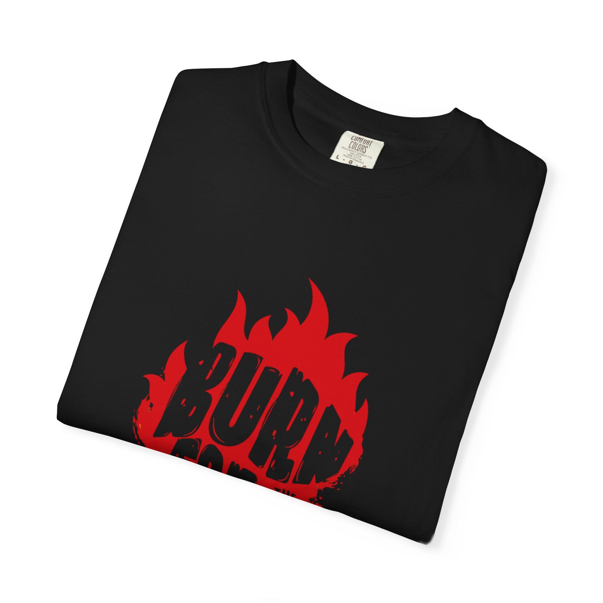 Burn Lab Unisex Garment-Dyed T-Shirt, Casual Apparel, Streetwear Style, Gift for Fire Enthusiasts, Burning Man Outfit, Retro Graphic Tee