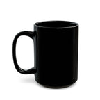 Christmas Snowman Mug — "It's the Simplicity of the Gospel" Black Ceramic Coffee Cup