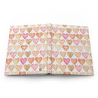 Heart Pattern Hardcover Journal — ‘Dearest Jesus’ Watercolor Notebook , Christian Gifts & Daily Notes