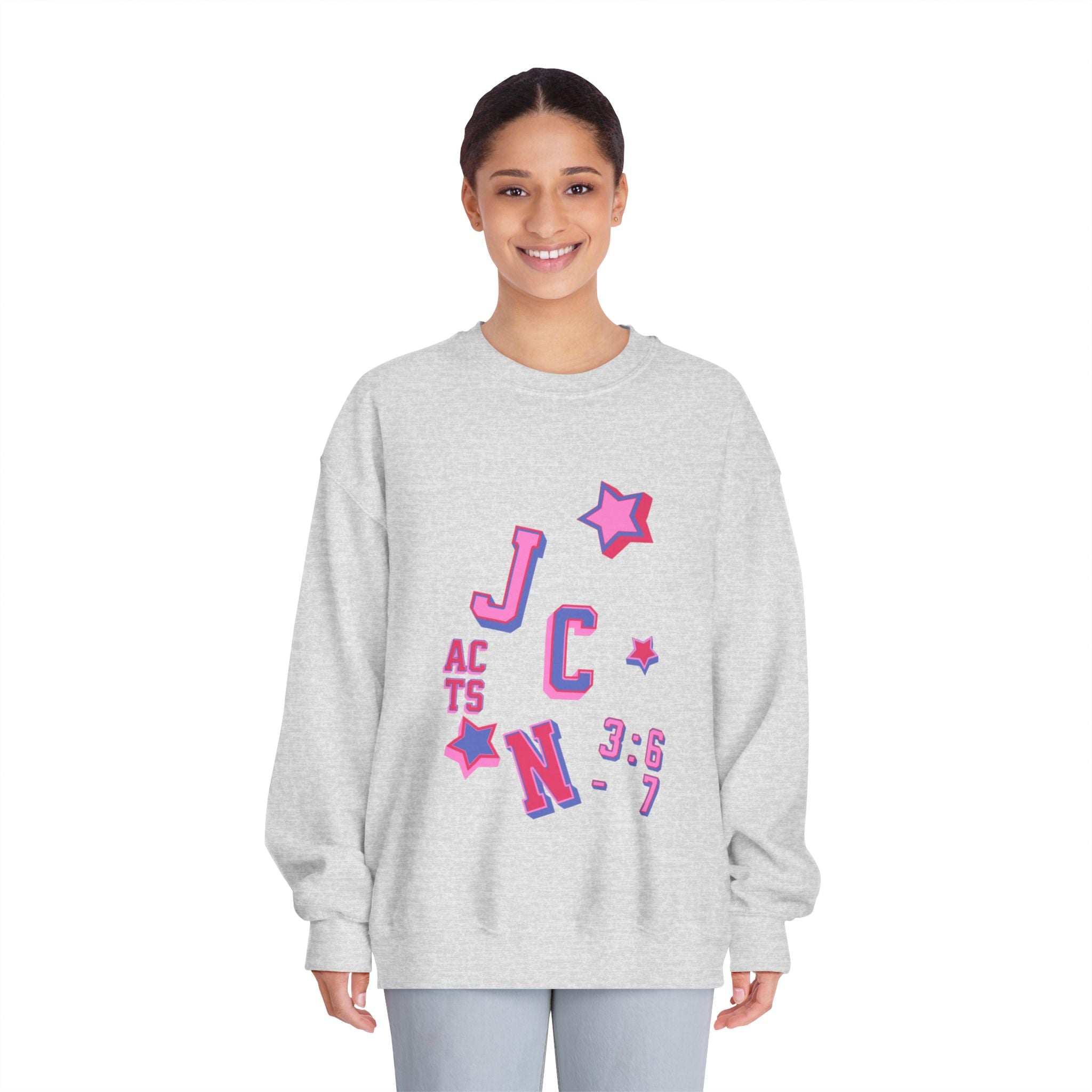 Inspirational Crewneck Sweatshirt - Acts 3:6-7 - Unisex Casual Wear