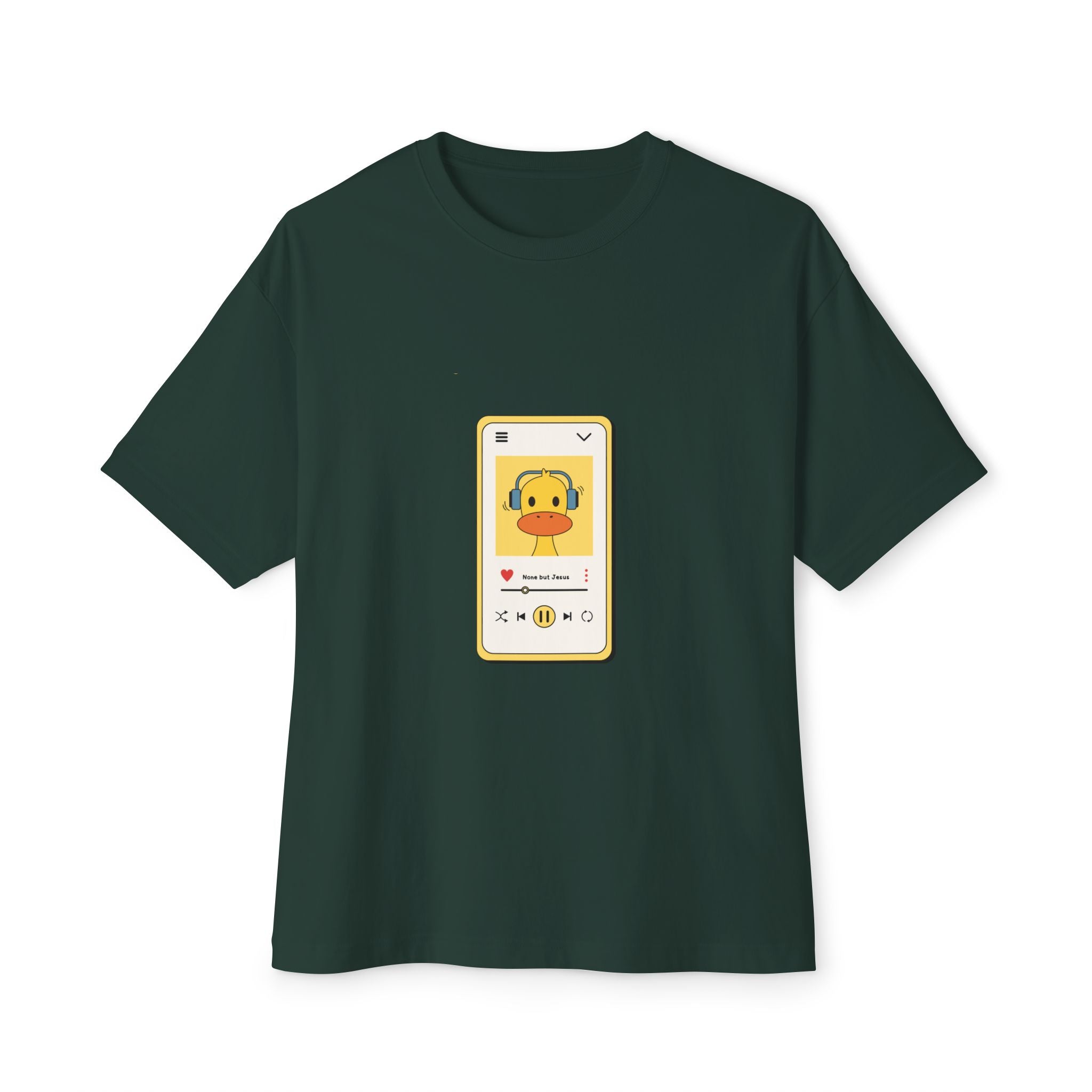 None But Jesus Unisex Oversized Boxy Tee