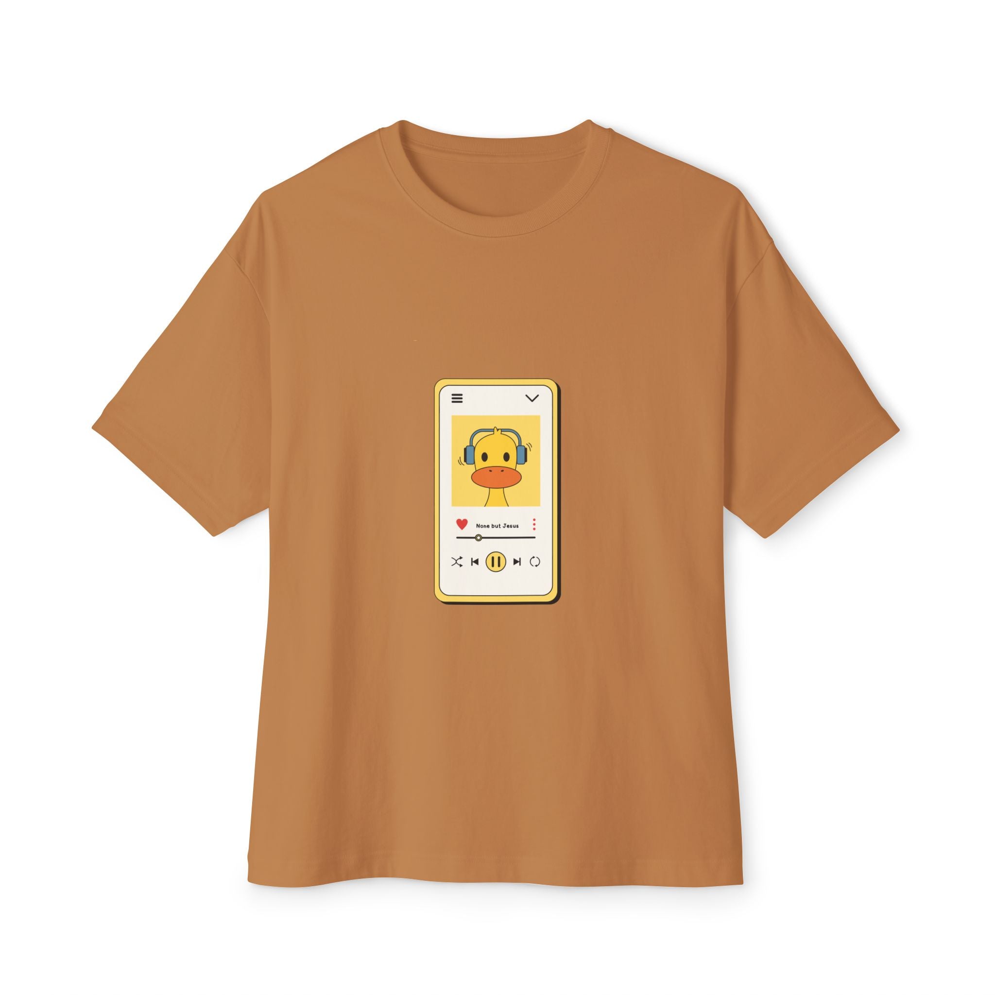 None But Jesus Unisex Oversized Boxy Tee